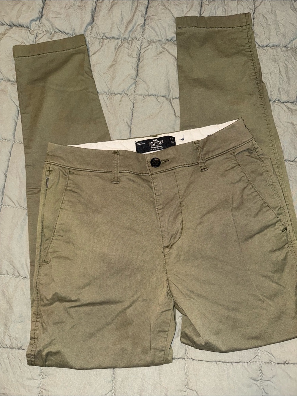 Hollister Men's Olive Green Chino Pants 29x30
